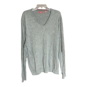 Men’s Izod Gray V Neck Pullover Sweater Size XXL